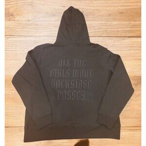 Off The Grid Records Hoodie Men's Size XXL Black Embroidered Heavyweight New